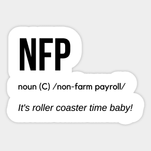 NFP Definition (Black) Sticker